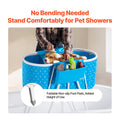 VEVOR Portable Dog Bath Tub Elevated Foldable Small Medium Pets Light Blue
