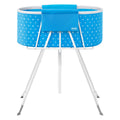 VEVOR Portable Dog Bath Tub Elevated Foldable Small Medium Pets Light Blue