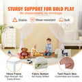 Kids Play Tent Indoor Outdoor Yurt Mat Lamp Windows 1-5 Years
