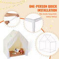 Kids Play Tent Indoor Outdoor Yurt Mat Lamp Windows 1-5 Years