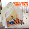 Kids Play Tent Indoor Outdoor Yurt Mat Lamp Windows 1-5 Years