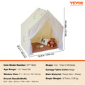 Kids Play Tent Indoor Outdoor Yurt Mat Lamp Windows 1-5 Years
