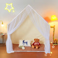 Kids Play Tent Indoor Outdoor Yurt Mat Lamp Windows 1-5 Years