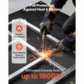Welding Blanket, 1829mm x 2438mm Silicone Coated Fiberglass Welding Blanket, 1800°F Heat Resistant Safety Protection Blankets, Flame Retardant Fireproof Insulation Mat with Metal Grommets