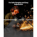 Welding Blanket, 1829mm x 2438mm Silicone Coated Fiberglass Welding Blanket, 1800°F Heat Resistant Safety Protection Blankets, Flame Retardant Fireproof Insulation Mat with Metal Grommets