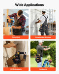 Tool Belt 18 Pocket Heavy Duty Adjustable Work Apron Organizer 80-131cm