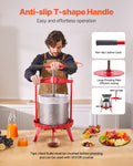 Giselle 14L Fruit Wine Press Stainless Steel Manual Juice Maker Cider
