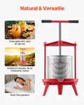 Giselle 14L Fruit Wine Press Stainless Steel Manual Juice Maker Cider