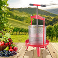 Giselle 14L Fruit Wine Press Stainless Steel Manual Juice Maker Cider