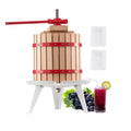 Fruit Wine Press Manual 12L Wood Basket Home Winemaking