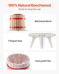Fruit Wine Press Manual 12L Wood Basket Home Winemaking