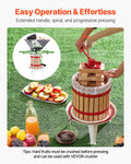 Fruit Wine Press Manual 12L Wood Basket Home Winemaking