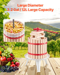 Fruit Wine Press Manual 12L Wood Basket Home Winemaking