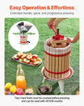 Fruit Wine Press Manual 18L Wood Basket Winemaking Equipment