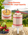 Fruit Wine Press Manual 18L Wood Basket Winemaking Equipment
