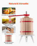 Fruit Wine Press Manual 18L Wood Basket Winemaking Equipment