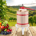 Fruit Wine Press Manual 18L Wood Basket Winemaking Equipment