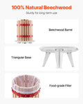 Fruit Wine Press 6L Manual Juice Maker Solid Wood Cider Apple Grape