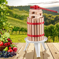 Fruit Wine Press 6L Manual Juice Maker Solid Wood Cider Apple Grape