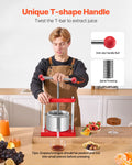 Cefito 3L Fruit Wine Press Stainless Steel Manual Juice Maker