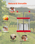 Cefito 3L Fruit Wine Press Stainless Steel Manual Juice Maker