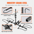 2-Bike Rack Hitch Mount 160lbs Folding Carrier Car Truck SUV