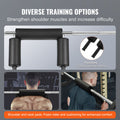 Safety Squat Bar, 318kg Fitness Squat Bar, Safety Squat Bar Attachment with Shoulder and Arm Pads, 28mm Diameter Weight Bar, Ideal for Front Squats, Lunges, Rehab, Physical Therapy