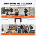 Safety Squat Bar, 318kg Fitness Squat Bar, Safety Squat Bar Attachment with Shoulder and Arm Pads, 28mm Diameter Weight Bar, Ideal for Front Squats, Lunges, Rehab, Physical Therapy