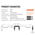 Safety Squat Bar, 318kg Fitness Squat Bar, Safety Squat Bar Attachment with Shoulder and Arm Pads, 28mm Diameter Weight Bar, Ideal for Front Squats, Lunges, Rehab, Physical Therapy