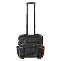 Rolling Tool Bag 110lb 25 Pockets Heavy Duty Wheels Telescopic Handle