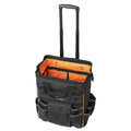 Rolling Tool Bag 110lb 25 Pockets Heavy Duty Wheels Telescopic Handle