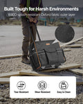 Rolling Tool Bag 110lbs 25 Pockets Telescoping Handle Wheels