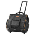 Rolling Tool Bag 110lbs 25 Pockets Telescoping Handle Wheels