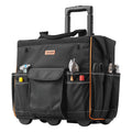 Rolling Tool Bag 110lbs 25 Pockets Telescoping Handle Wheels