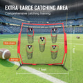Football Trainer Throwing Net 6x6ft 5 Pocket Target Practice