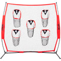 Football Trainer Throwing Net 6x6ft 5 Pocket Target Practice