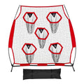 Football Throwing Net 1828x1828mm 5 Target Pockets Training Practice