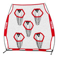 Football Throwing Net 1828x1828mm 5 Target Pockets Training Practice