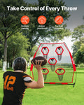 Football Trainer Throwing Net 2133.6mm 5 Target Pockets