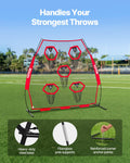 Football Trainer Throwing Net 2133.6mm 5 Target Pockets