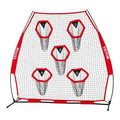 Football Trainer Throwing Net 2133.6mm 5 Target Pockets