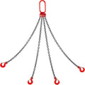4 Legs Lifting Hook Chain Sling 2Mx8MM, 4T Lifting Chain Sling Legs Steel Factories Steel Powder Coating Lifting Chain High Temperature Resistance