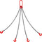 4 Legs Lifting Hook Chain Sling 2Mx8MM, 4T Lifting Chain Sling Legs Steel Factories Steel Powder Coating Lifting Chain High Temperature Resistance