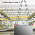 4 Legs Lifting Hook Chain Sling 2Mx8MM, 4T Lifting Chain Sling Legs Steel Factories Steel Powder Coating Lifting Chain High Temperature Resistance
