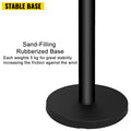 Stanchion Posts 4-Set Stainless Steel Queue Barriers 6.6ft Belts