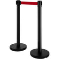 Stanchion Posts 4-Set Stainless Steel Queue Barriers 6.6ft Belts