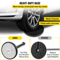 Crowd Control Stanchion Set 6 Piece Black 2m Retractable Belt