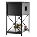 Aquarium Stand 20 Gallon Fish Tank Steel MDF Black Storage Cabinet