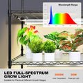 Plant Stand with Grow Lights 4 Tiers 180W 150 cm Tall Plant Grow Shelf