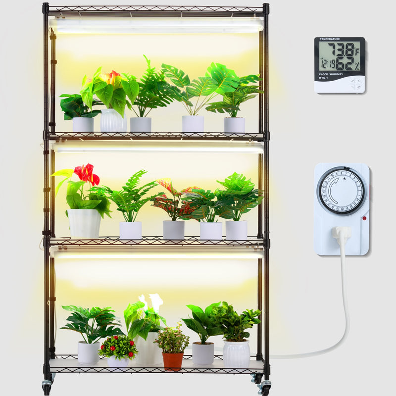 Levitex Plant Stand 4 Tier 180W Grow Light 150cm Tall Shelf